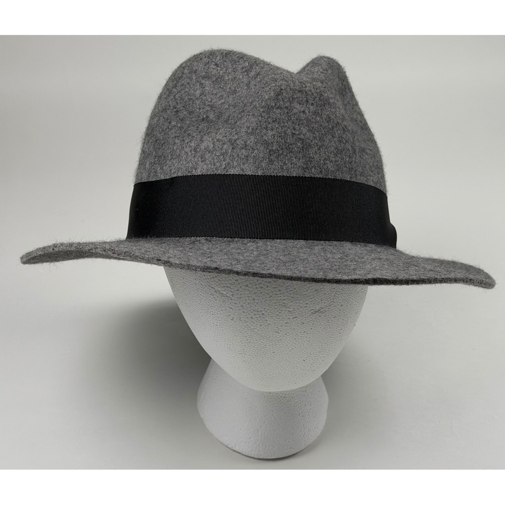 Banana Republic Wool Grey Fedora Hat Unisex Size L/XL